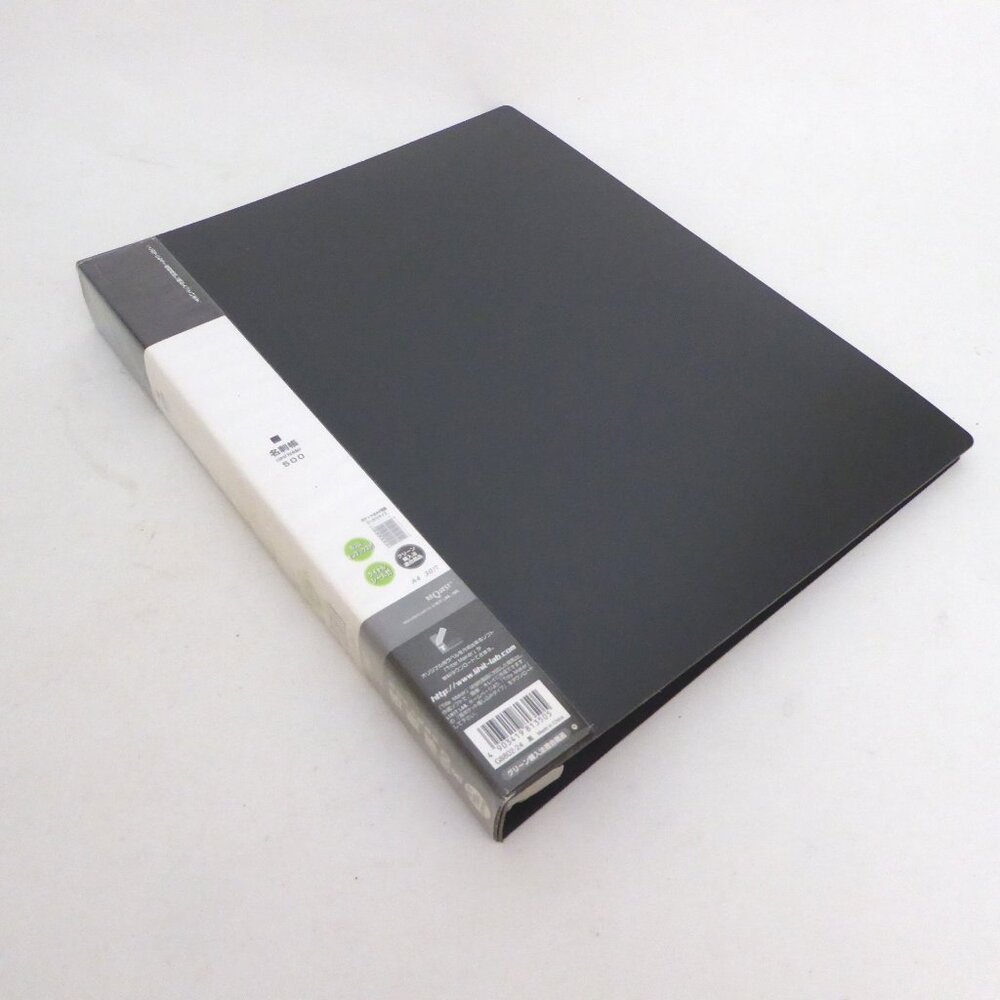 NEW 500 BUSINESS CARD RINGED BINDER CARD HOLDER SLEEVES & TABS JAPAN